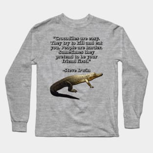 Morelet's Crocodile Long Sleeve T-Shirt